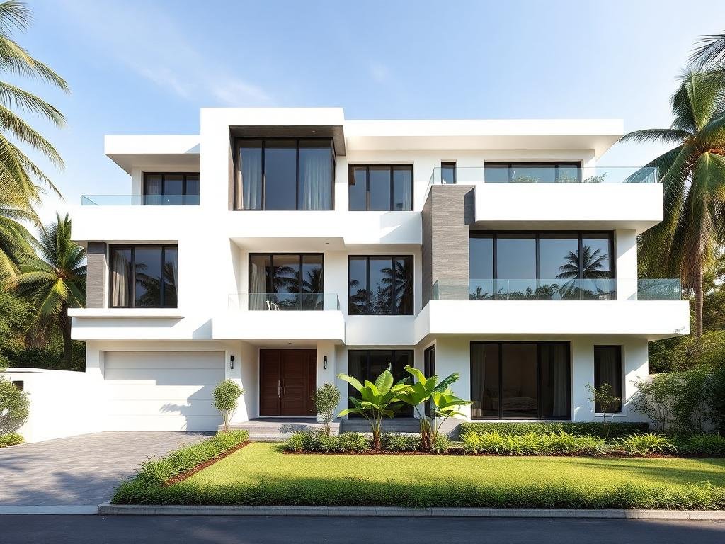 Completed Modern Villa with Contemporary Architecture & Landscaping